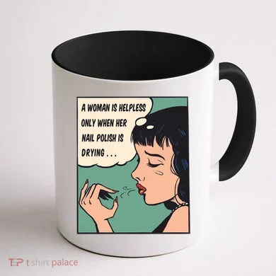 Pop Art Nail Polish Coffee Mug back