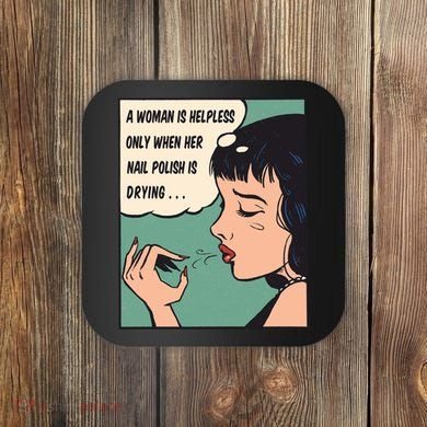 Pop Art Nail Polish Coaster