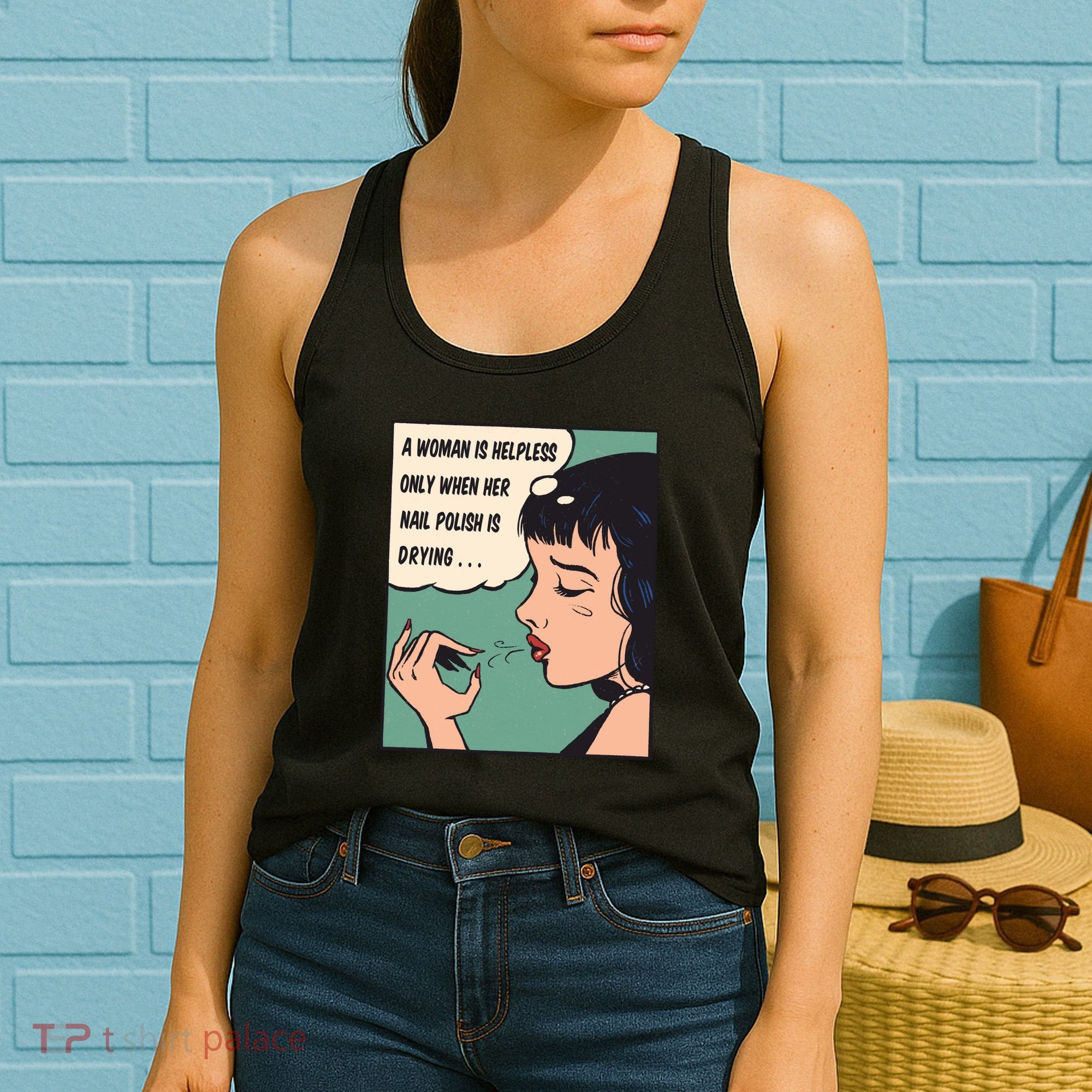 Pop Art Nail Polish Women's Tank Top