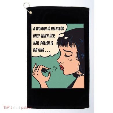 Pop Art Nail Polish Golf Towel