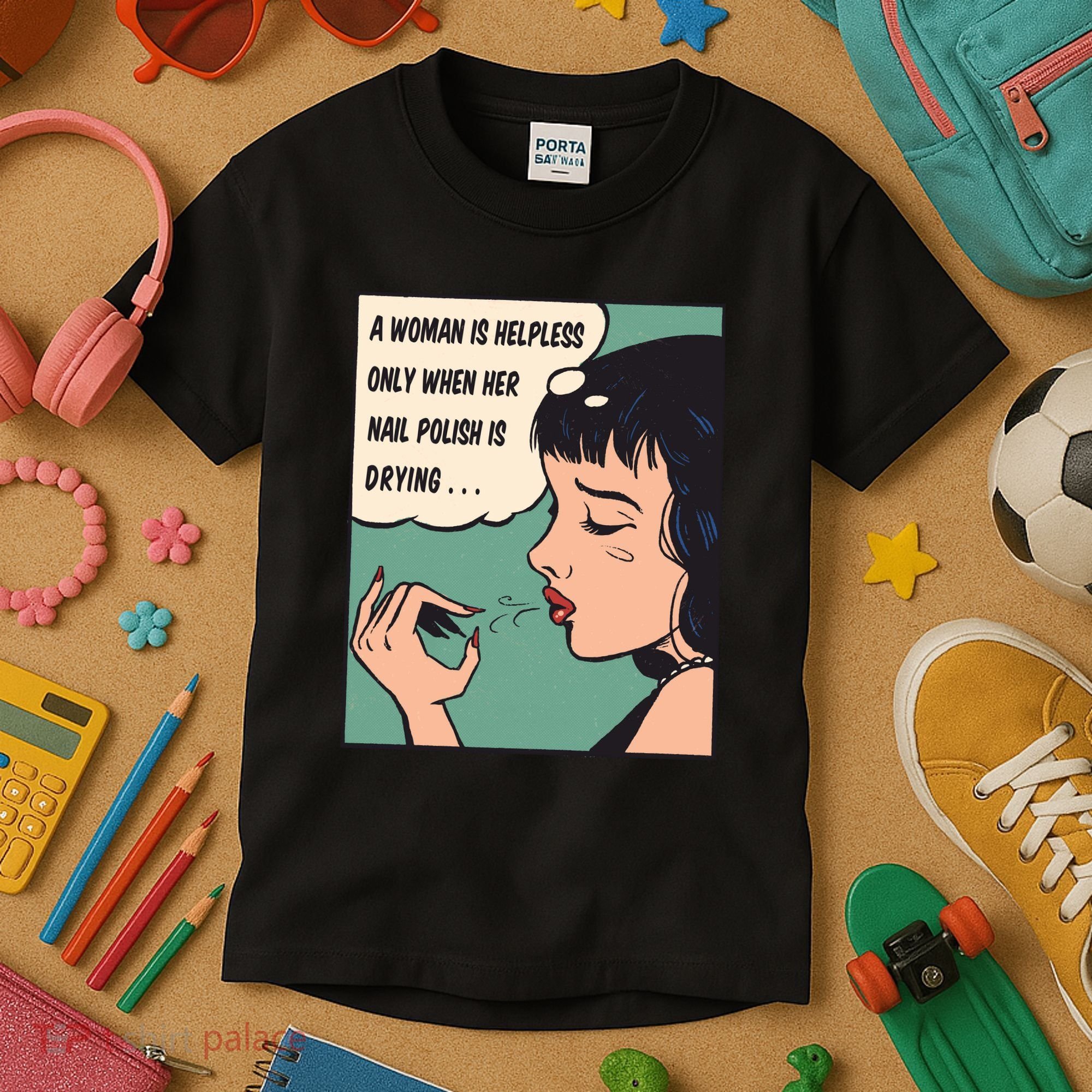 Pop Art Nail Polish Kids T-Shirt