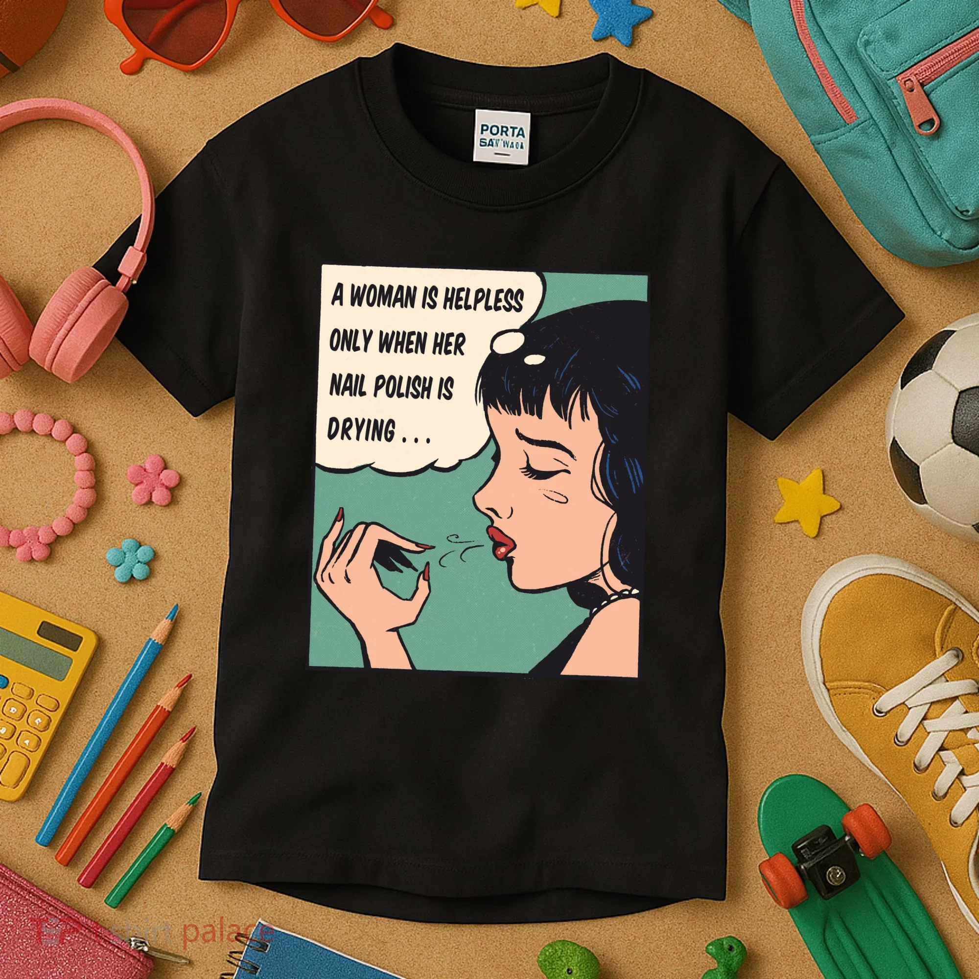 Pop Art Nail Polish Kids T-Shirt