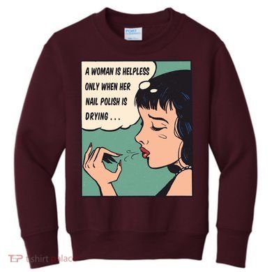 Pop Art Nail Polish Kids Sweatshirt