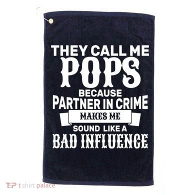 Pop Bad Influences Golf Towel