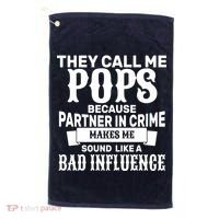 Pop Bad Influences Golf Towel thumb 0