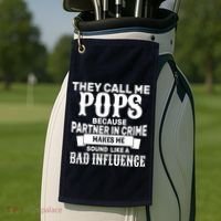 Pop Bad Influences Golf Towel thumb 2