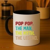 Pop Pop The Man The Myth The Legend Coffee Mug thumb 4