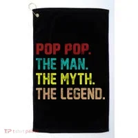 Pop Pop The Man The Myth The Legend Golf Towel thumb 0