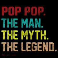 Pop Pop The Man The Myth The Legend Kids Sweatshirt thumb 2