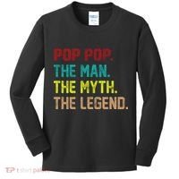Pop Pop The Man The Myth The Legend Kids Long Sleeve Shirt thumb 0