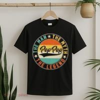 Pop Pop Vintage The Man Myth Legend Emblem T-Shirt thumb 2