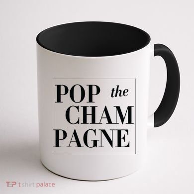 Pop The Champagne  Coffee Mug back