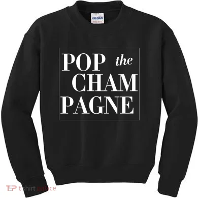 Pop The Champagne  Kids Sweatshirt