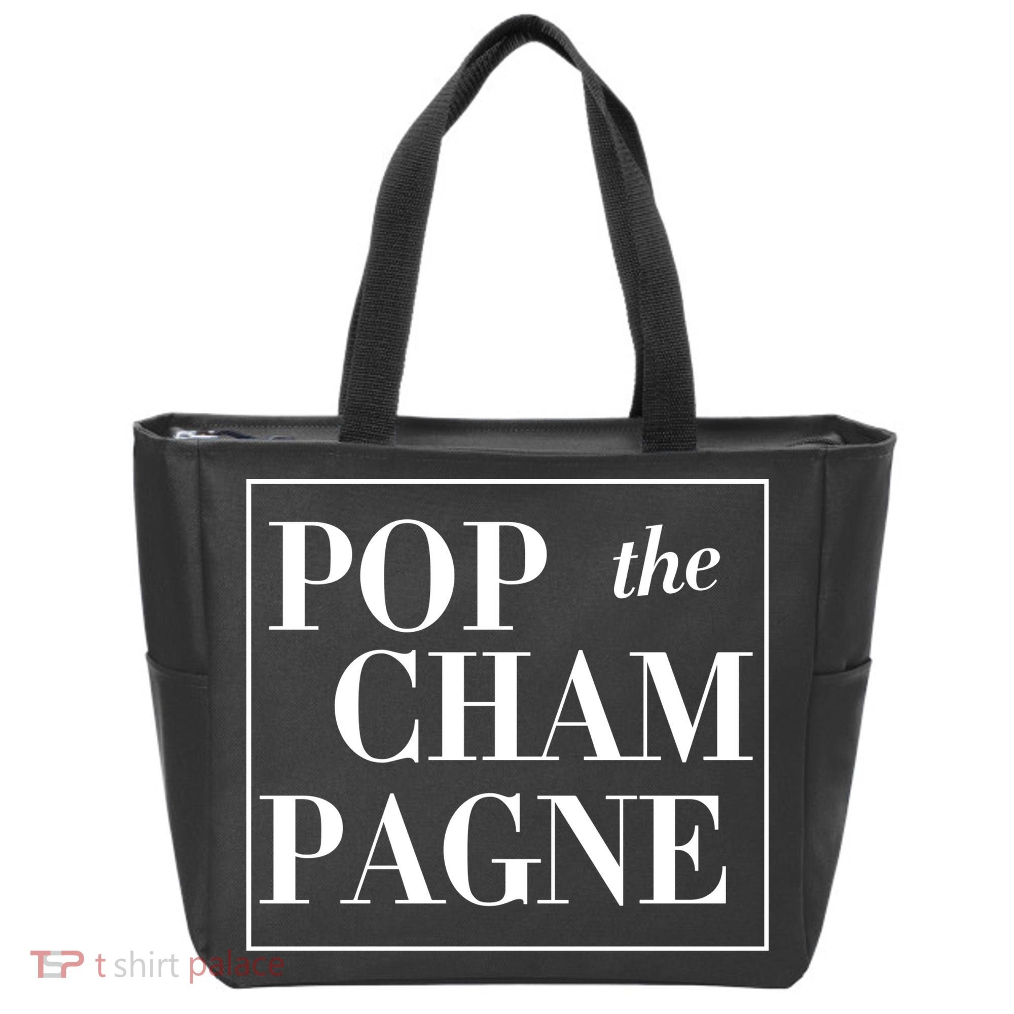 Pop The Champagne  Tote Bag