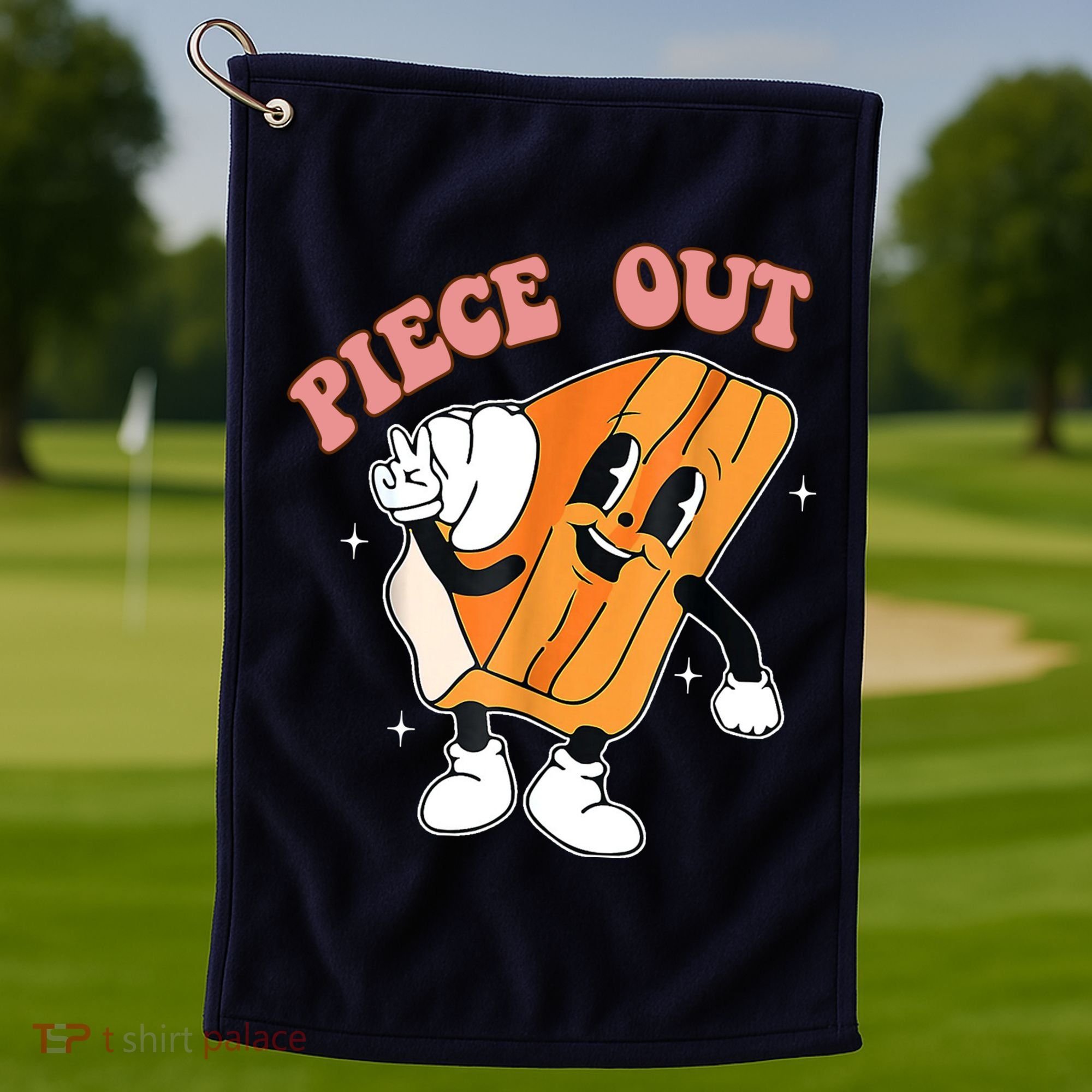 Piece Out Pie Funny Gift Golf Towel