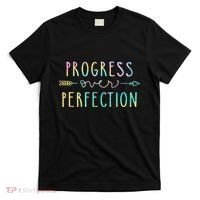 Progress Over Perfection Motivational Gifts T-Shirt thumb 0