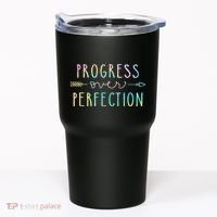 Progress Over Perfection Motivational Gifts Tumbler thumb 0