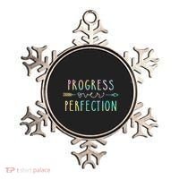 Progress Over Perfection Motivational Gifts Ornament thumb 0