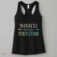 Progress Over Perfection Motivational Gifts Women's Tank Top thumb 3