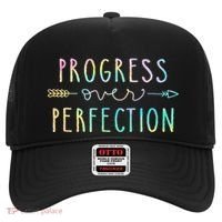 Progress Over Perfection Motivational Gifts Hat thumb 0