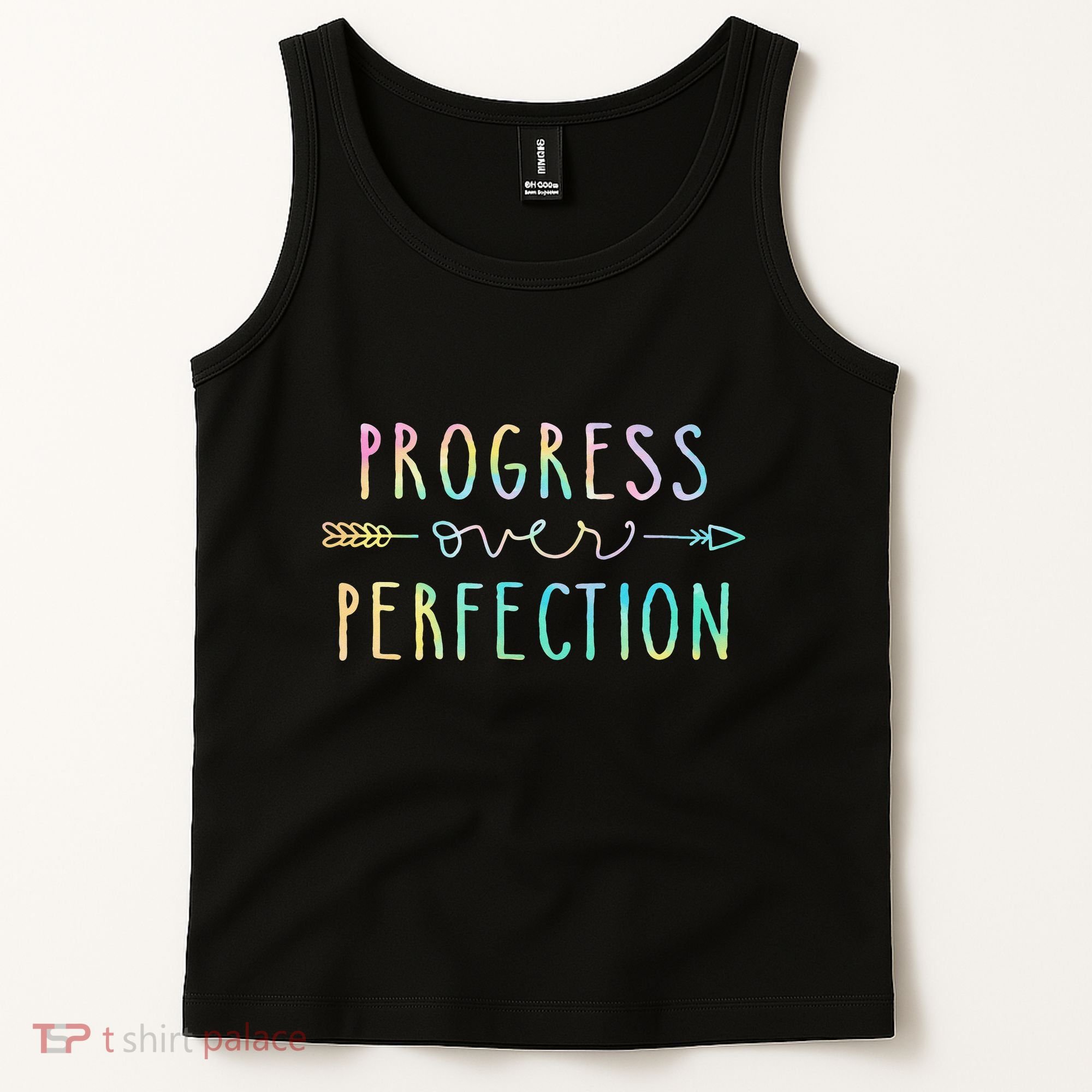 Progress Over Perfection Motivational Gifts Tank Top
