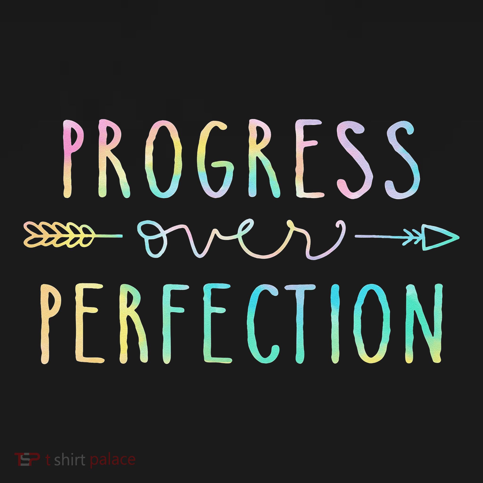 Progress Over Perfection Motivational Gifts Kids Hoodie