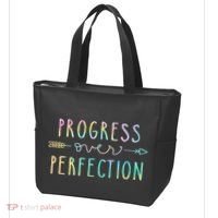 Progress Over Perfection Motivational Gifts Tote Bag thumb 3