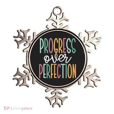 Progress Over Perfection Ornament