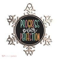 Progress Over Perfection Ornament thumb 0