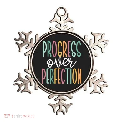 Progress Over Perfection Ornament
