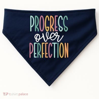 Progress Over Perfection USA-Made Doggie Bandana