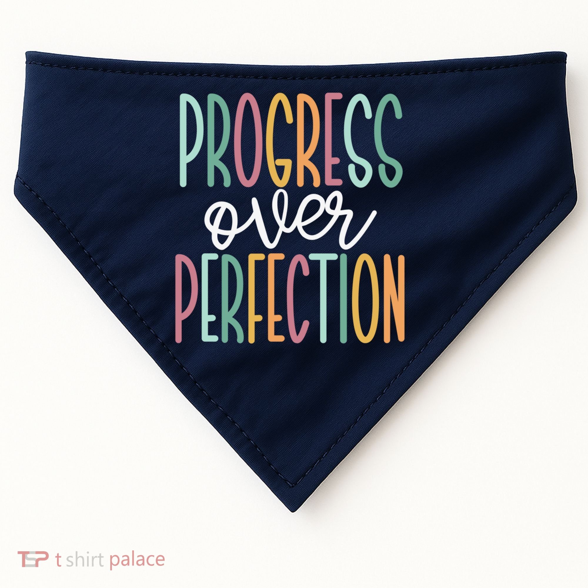 Progress Over Perfection USA-Made Doggie Bandana
