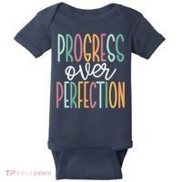 Progress Over Perfection Baby Bodysuit thumb 0