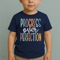 Progress Over Perfection Toddler T-Shirt thumb 2