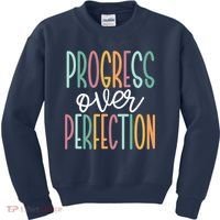 Progress Over Perfection Kids Sweatshirt thumb 0