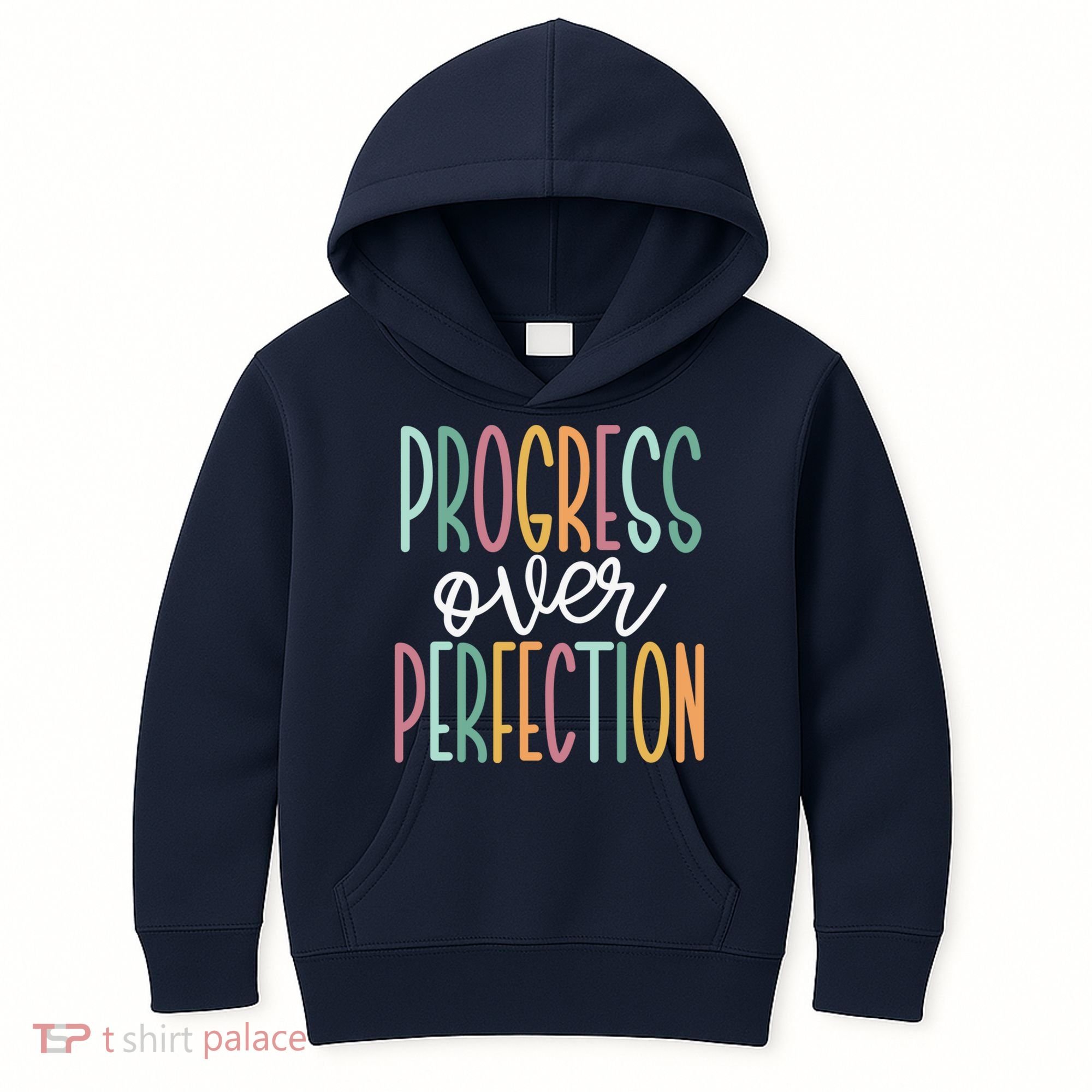 Progress Over Perfection Kids Hoodie