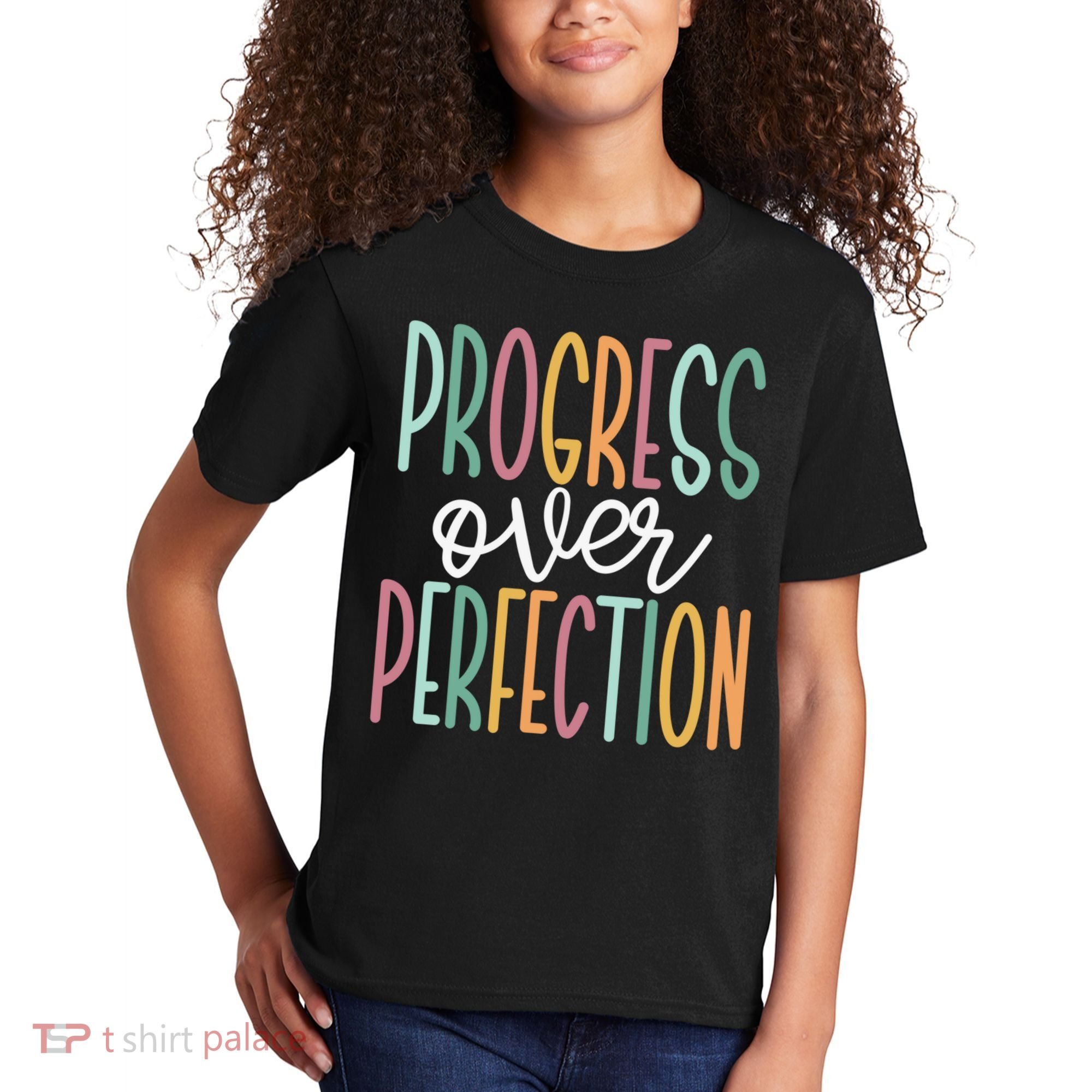 Progress Over Perfection Kids T-Shirt