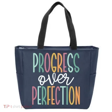 Progress Over Perfection Tote Bag