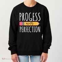 Progress Over Perfection Education Back To School Women's Sweatshirt thumb 0