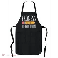 Progress Over Perfection Education Back To School Apron thumb 0
