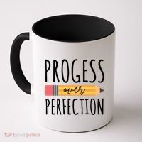 Progress Over Perfection Education Back To School Coffee Mug thumb 0