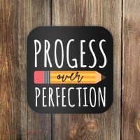 Progress Over Perfection Education Back To School Coaster thumb 0