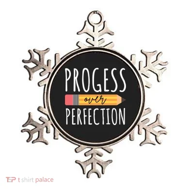 Progress Over Perfection Education Back To School Ornament