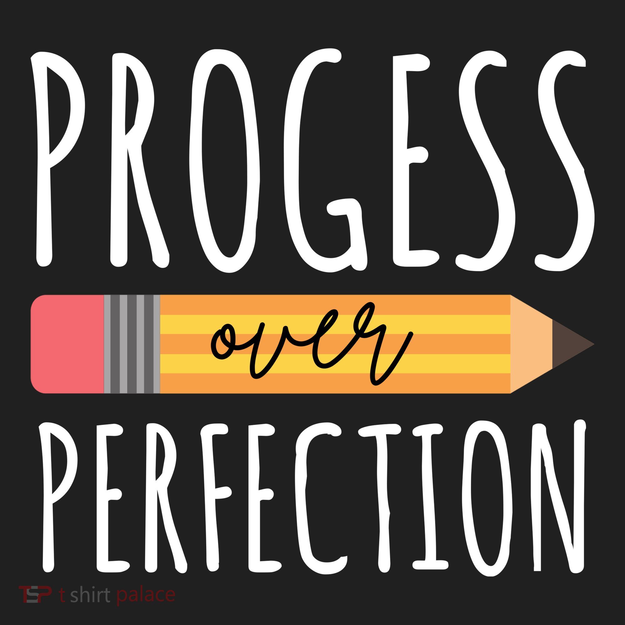 Progress Over Perfection Education Back To School Golf Towel