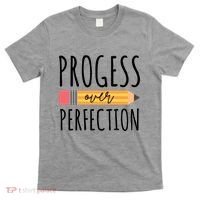 Progress Over Perfection Education Back To School T-Shirt thumb 0