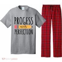 Progress Over Perfection Education Back To School Pajama Set thumb 0