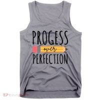 Progress Over Perfection Education Back To School Tank Top thumb 0
