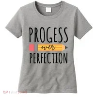 Progress Over Perfection Education Back To School Women's T-Shirt thumb 0