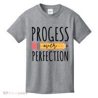 Progress Over Perfection Education Back To School Kids T-Shirt thumb 0