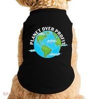 Planet Over Profit Earth Day Environmental Doggie Tank thumb 0